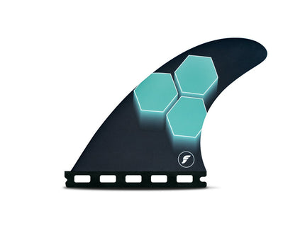Futures Fins Futures Fins AM1 Honeycomb Thruster Teal/Navy Medium
