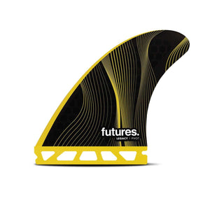 Futures Fins Futures Fins P6 RTX Legacy Series Thruster Medium Yellow