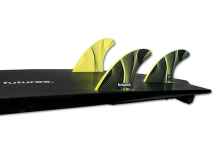 Futures Fins Futures Fins P6 RTX Legacy Series Thruster Medium Yellow