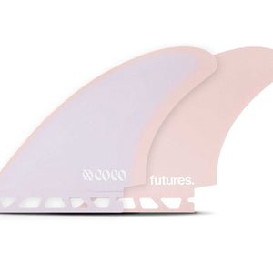 Futures Fins Futures Xo Coco Fiberglass Keel Twin Fins Purple