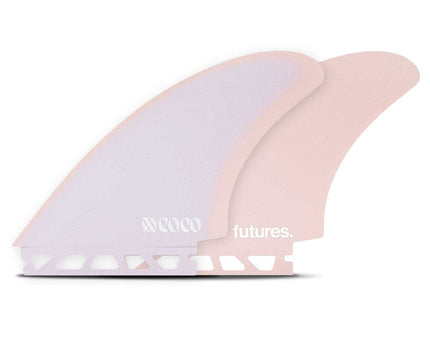 Futures Fins Futures Xo Coco Fiberglass Keel Twin Fins Purple