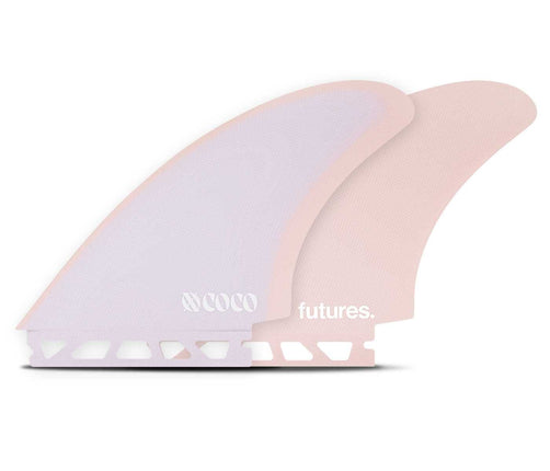 Futures Fins Futures Xo Coco Fiberglass Keel Twin Fins Purple