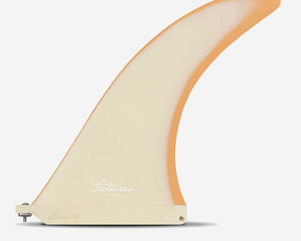 Futures Fins Futures Zack Flores 9.5 Fiberglass Single Fin Orange/Cream
