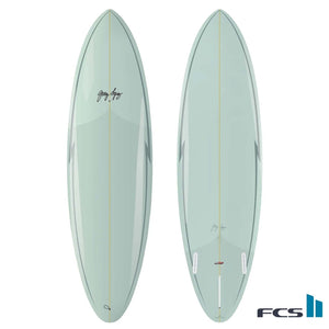 Gerry Lopez Surfboards Gerry Lopez Midway - Trueride PU - FCS II - 2 + 1 7'6 Light Green