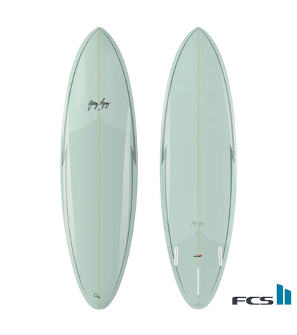 Gerry Lopez Surfboards Gerry Lopez Midway - Trueride PU - FCS II - 2 + 1 7'6 Light Green