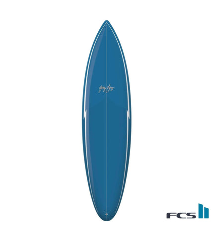 Gerry Lopez Surfboards Gerry Lopez Pocket Rocket - Trueride PU - FCS II - 5 Fin 7'4 Blue