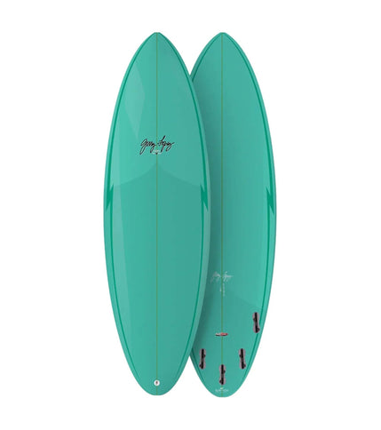 Gerry Lopez Surfboards Gerry Lopez Squirty - Trueride PU - FCS II - 5 Fin 6'8 Teal