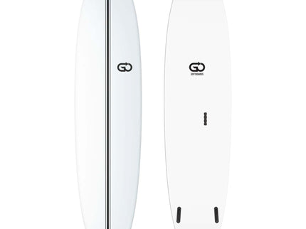 GO GO Softboards Surf Wide Range - Fiber Tech - 3 Fin 9'0 White