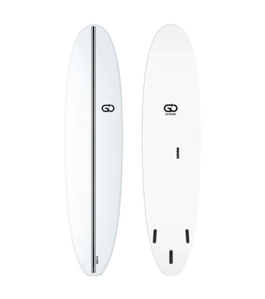 GO GO Softboards Surf Wide Range - Fiber Tech - 3 Fin 9'0 White