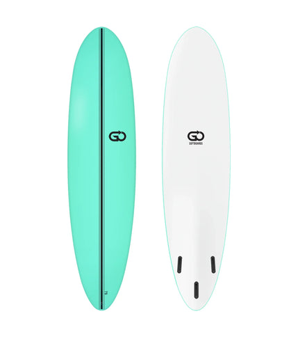 GO Softboards GO Softboards Surf Range - Fiber Tech - 3 Fin - Green