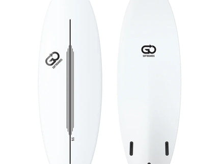 GO Softboards GO Softboards Surf Range - Fiber Tech - 3 Fin - White
