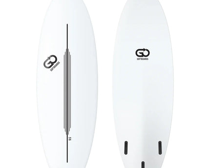 GO Softboards GO Softboards Surf Range - Fiber Tech - 3 Fin - White