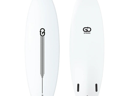 GO Softboards GO Softboards Surf Range - Fiber Tech - 3 Fin - White