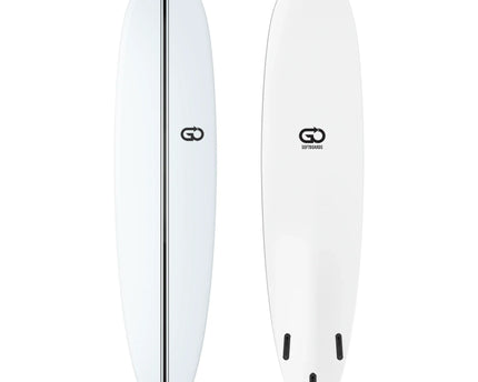 GO Softboards GO Softboards Surf Range - Fiber Tech - 3 Fin - White