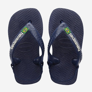 Havaianas Havaianas Baby Brasil Logo II Slippers Navy Blue/Citrus