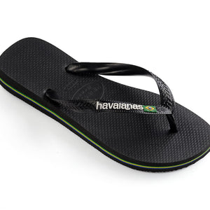 Havaianas Havaianas Brasil Logo Black Black Slippers