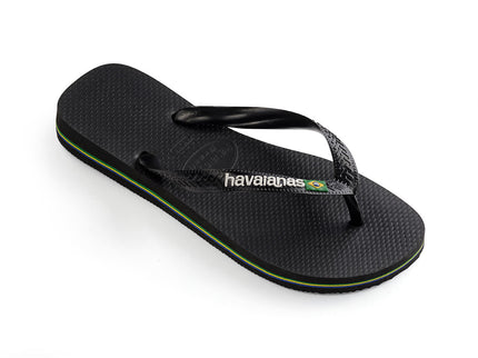 Havaianas Havaianas Brasil Logo Black Black Slippers
