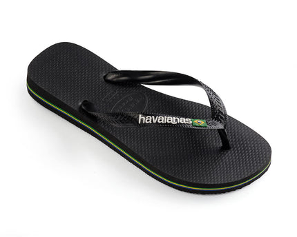 Havaianas Havaianas Brasil Logo Black Black Slippers