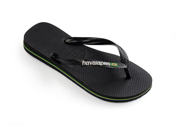 Havaianas Havaianas Brasil Logo Black Black Slippers