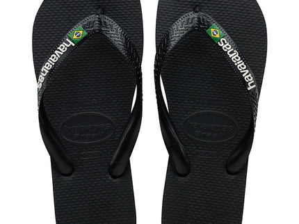 Havaianas Havaianas Brasil Logo Black Black Slippers