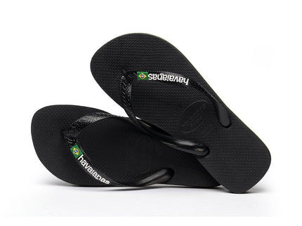Havaianas Havaianas Brasil Logo Black Black Slippers