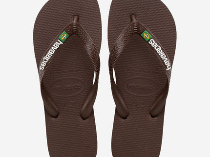 Havaianas Havaianas Brasil Logo Dark Brown Slippers