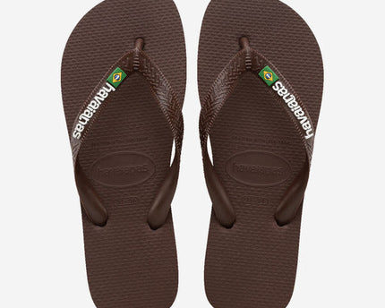 Havaianas Havaianas Brasil Logo Dark Brown Slippers