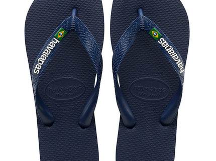 Havaianas Havaianas Brasil Logo Navy Blue Slippers