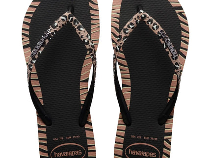Havaianas Havaianas Slim Animals Fashion Black Slippers