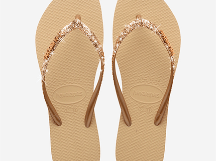 Havaianas Havaianas Slim Glitter II Sand/ Grey Slippers