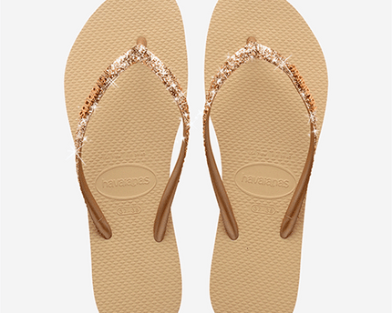 Havaianas Havaianas Slim Glitter II Sand/ Grey Slippers
