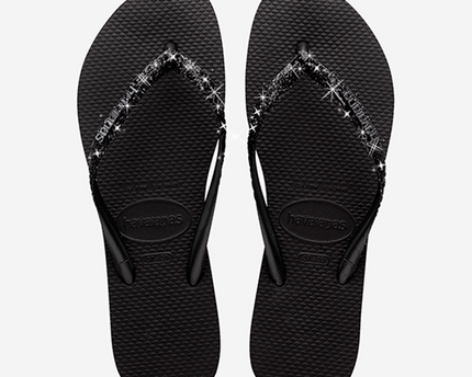 Havaianas Havaianas Slim Glitter II Slippers Black