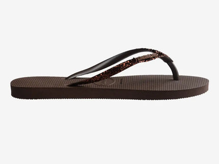 Havaianas Havaianas Slim Glitter II Slippers Dark Brown