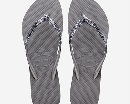 Havaianas Havaianas Slim Glitter II Slippers Grey/Graphite
