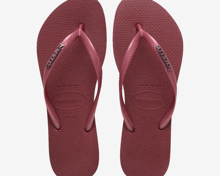 Havaianas Havaianas Slim Logo Metallic Slippers Amaranth