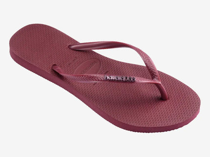 Havaianas Havaianas Slim Logo Metallic Slippers Amaranth