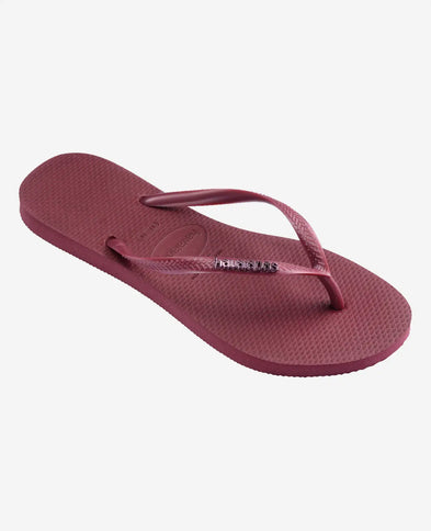Havaianas Havaianas Slim Logo Metallic Slippers Amaranth
