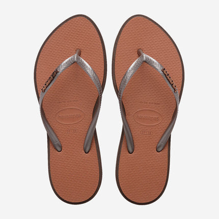 Havaianas Havaianas Slim Point Dark Brown Slippers