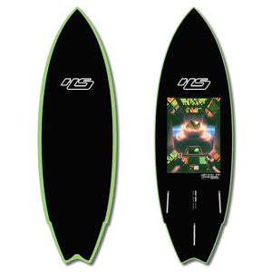 Hayden Shapes Haydenshapes Dylan Graves Weird Series Epoxy SOFT - Futures - 3 Fin 5'8 Green Rail