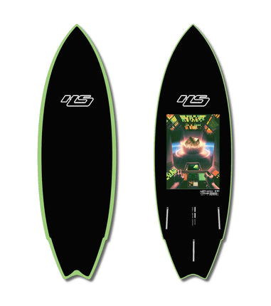 Hayden Shapes Haydenshapes Dylan Graves Weird Series Epoxy SOFT - Futures - 3 Fin 6'0 Green Rail