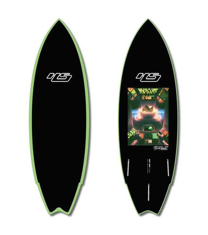 Hayden Shapes Haydenshapes Dylan Graves Weird Series Epoxy SOFT - Futures - 3 Fin 6'0 Green Rail