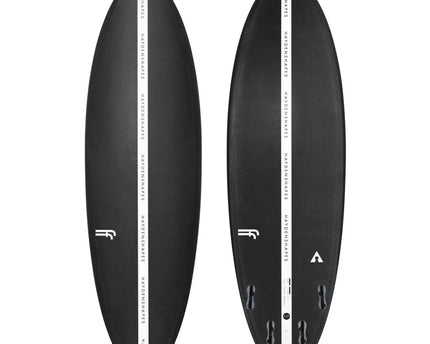 Hayden Shapes Haydenshapes Hypto Krypto FF - FCS II - 5 Fin 5'8 Black Inverted