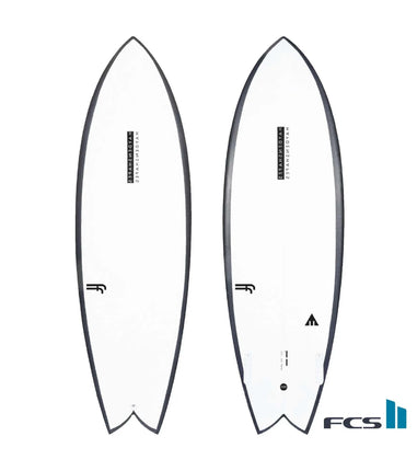 Hayden Shapes Haydenshapes Hypto Krypto TWIN FF - FCS II - 5 Fin 5'8 Clear