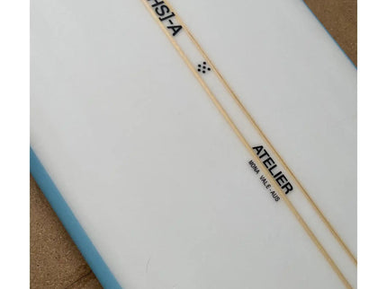 HS Atelier HS Atelier Retro Longboard PU - Single Fin - Blue Moss