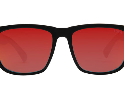 I-Sea I-Sea Wyatt Zonnebril Black / Red Mirror Polarized Lens