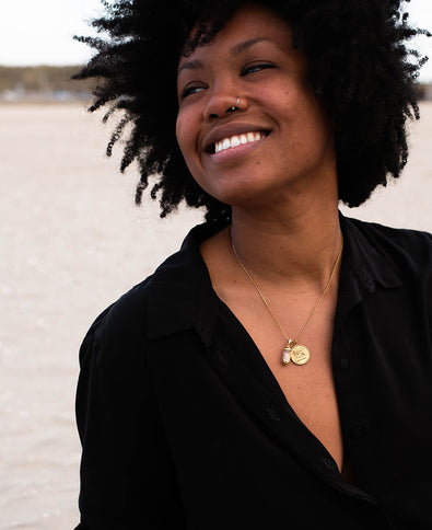 Laguna Treasures Laguna Treasures Beach Pendant Goud met Island Vibes