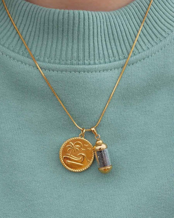 Laguna Treasures Laguna Treasures Beach Pendant Goud met Island Vibes