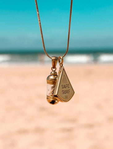 Laguna Treasures Laguna Treasures Beach Pendant Goud met Ocean Eye