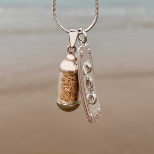 Laguna Treasures Laguna Treasures Beach Pendant Ketting Kiteboard Zilver