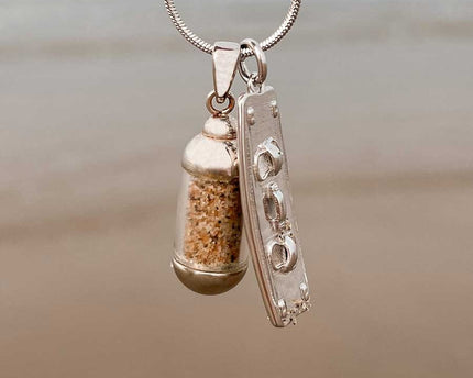 Laguna Treasures Laguna Treasures Beach Pendant Ketting Kiteboard Zilver